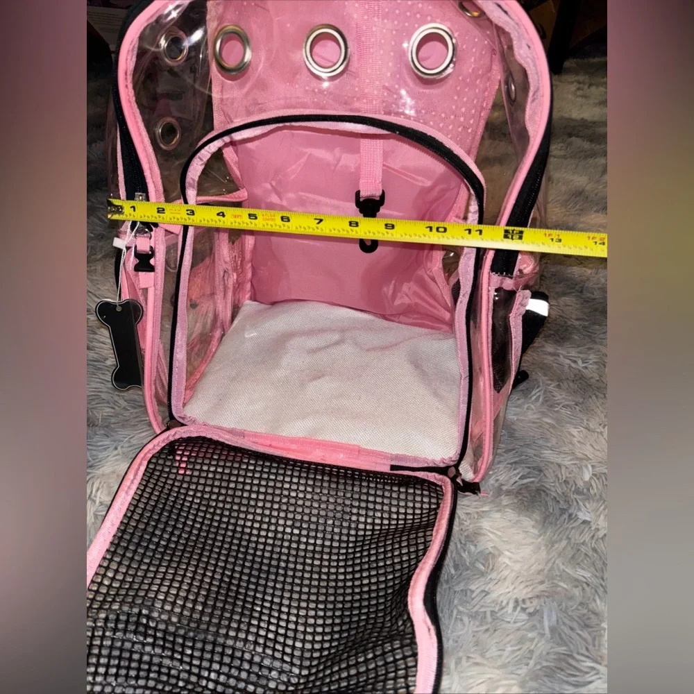 Yudodo Pink Mesh breathable Large Pet Carrier Backpack NWT